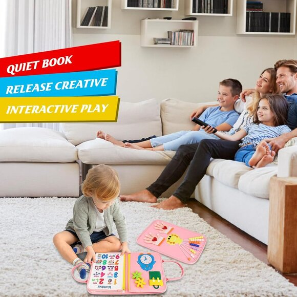 New Educational Toys Montessori Busy Board & Busy Book for Toddler - Picture 7 of 8